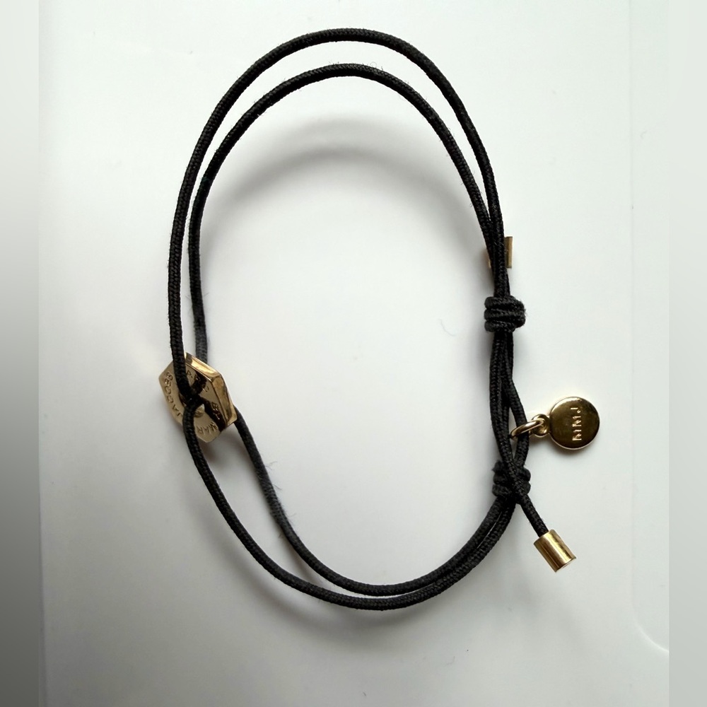 Marc by Marc Jacobs Black and Gold Wrap Bracelet
